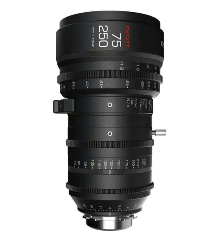 CHIOPT XTREME 75-250mm T3.2 Compact Zoom Cine Lens (PL Mount)
